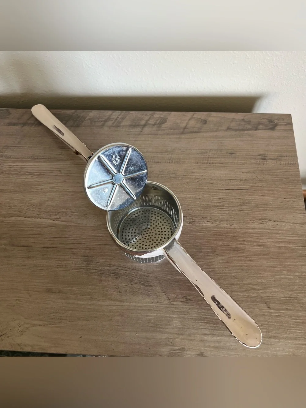Vintage Metal Potato Ricer Ekco Best Egg Beater Rustic Antique Kitchen Gadgets